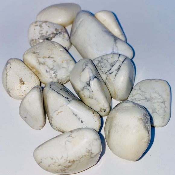 White Howlite Tumbled Crystal - Picture 3 of 3